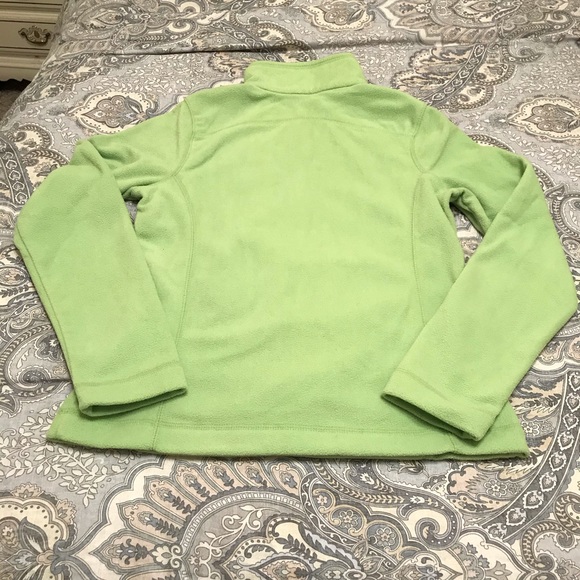 Tek Gear Lime Green Fleece 1/4 Zip Jacket Size XS - Picture 4 of 8